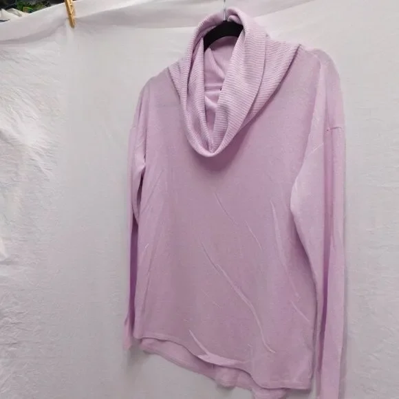 Rachel Zoe M Light Purple Super Soft Cowl Neck Sweater EUC - Picture 2 of 5